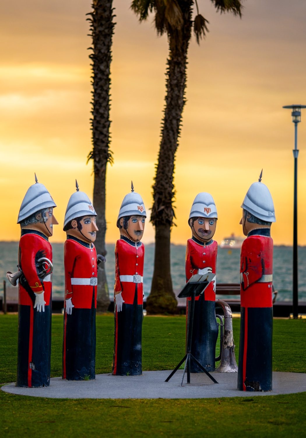 Geelong Bollards — photograph by Santosh Bista