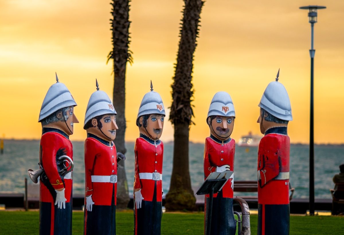 Geelong Bollards — photograph by Santosh Bista