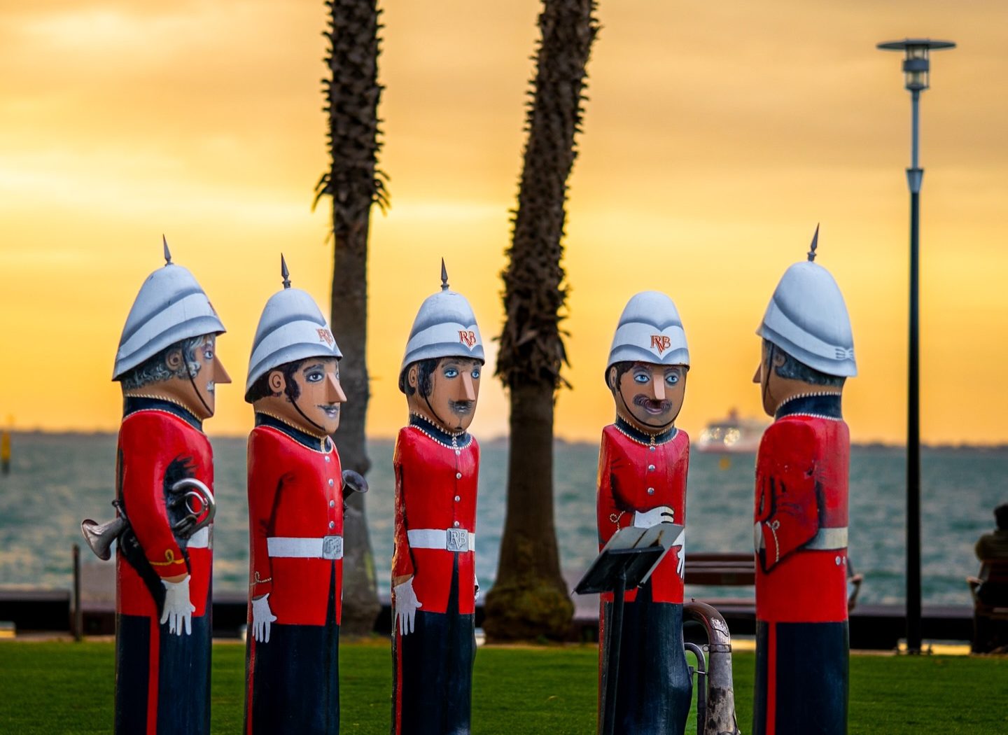 Geelong Bollards — photograph by Santosh Bista