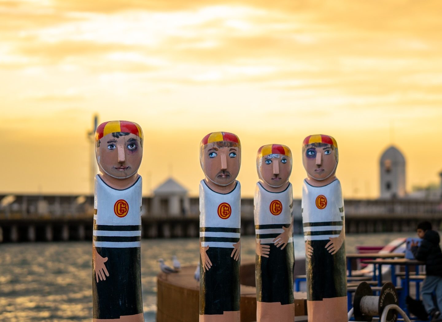Geelong Bollards — photograph by Santosh Bista