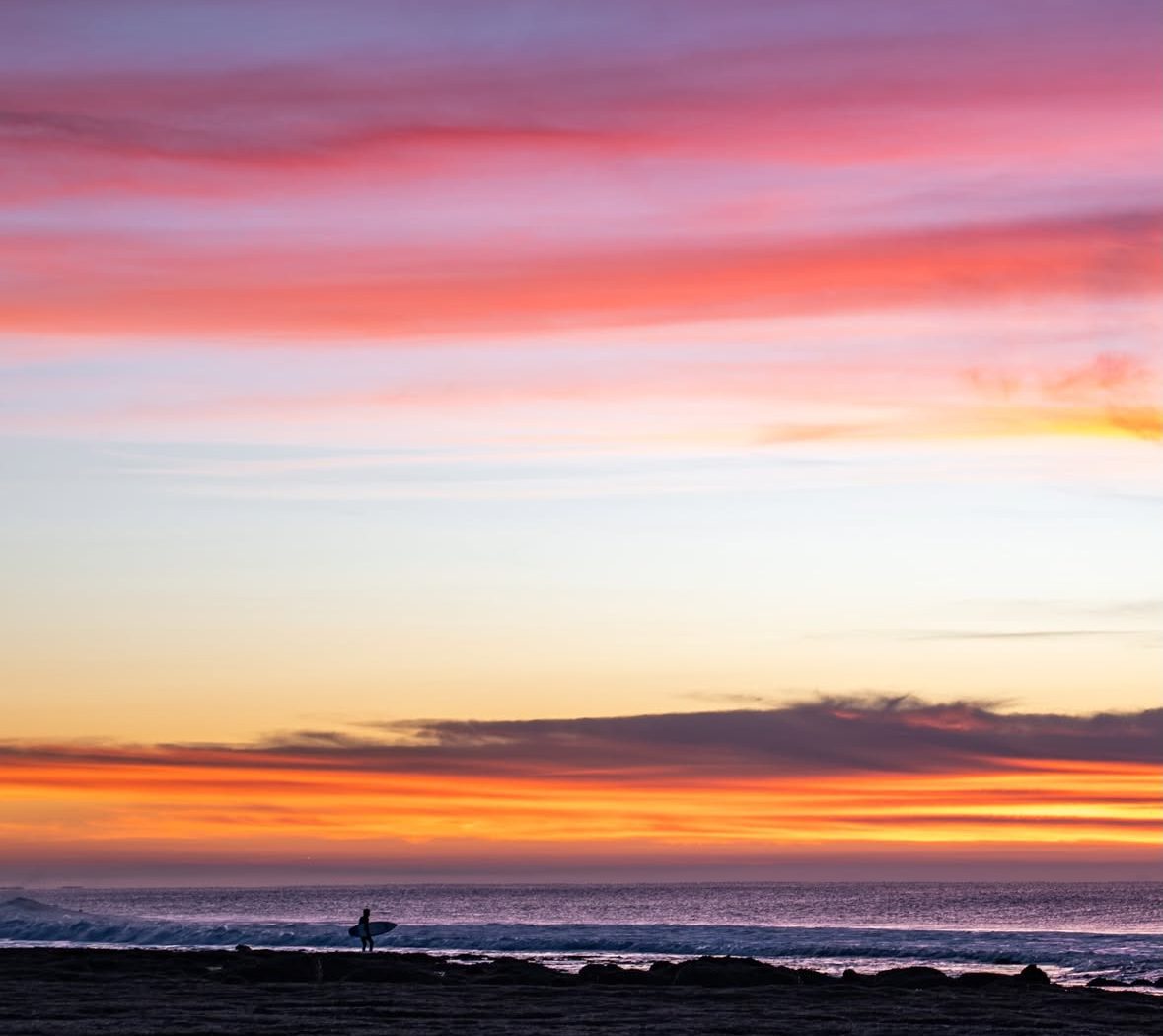Bells Beach Sunrise — photograph by Santosh Bista