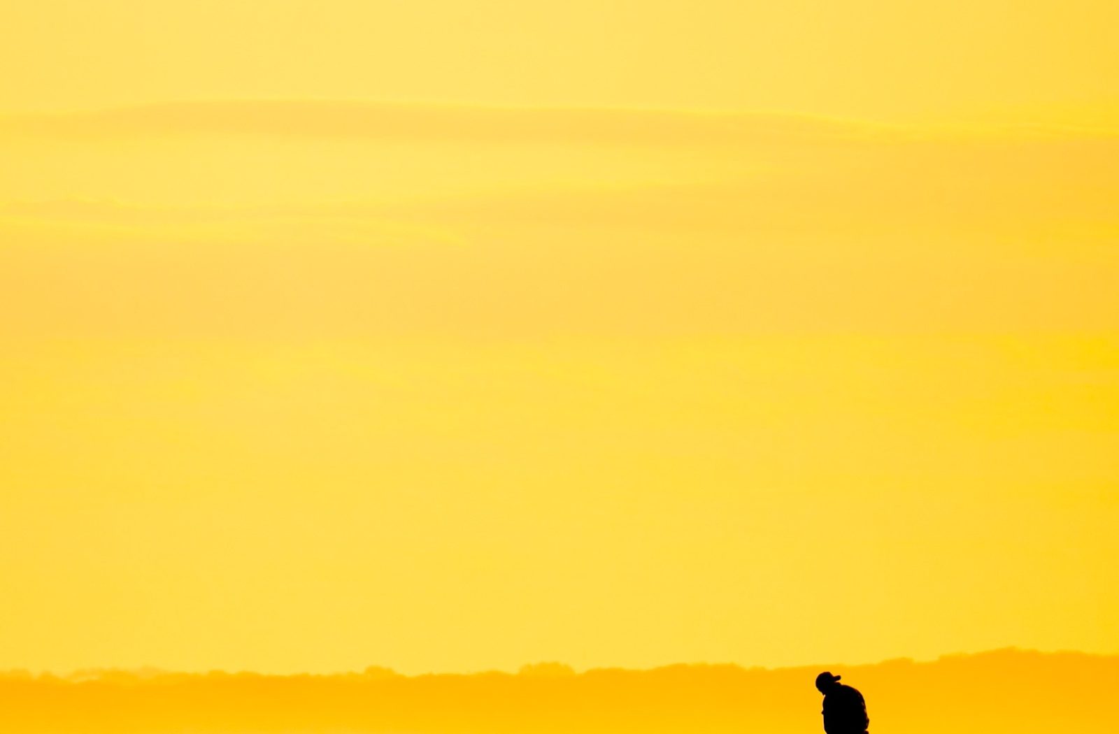 Sunset Walk at Thirteenth Beach — photograph by Santosh Bista