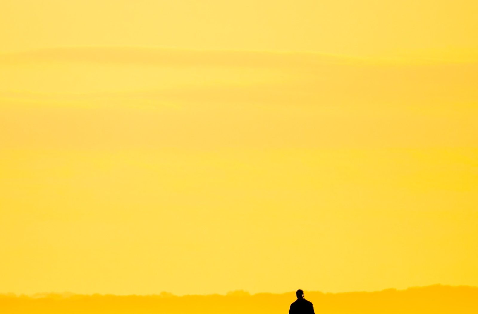 Sunset Walk at Thirteenth Beach — photograph by Santosh Bista